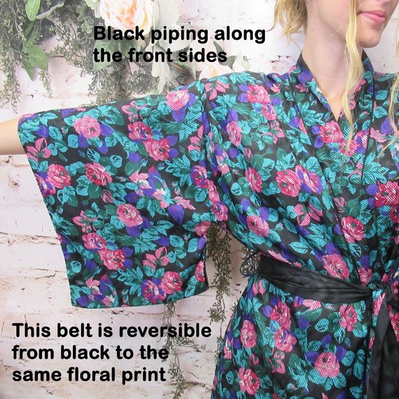 Floral Women's Robe - Picture 6 of 12